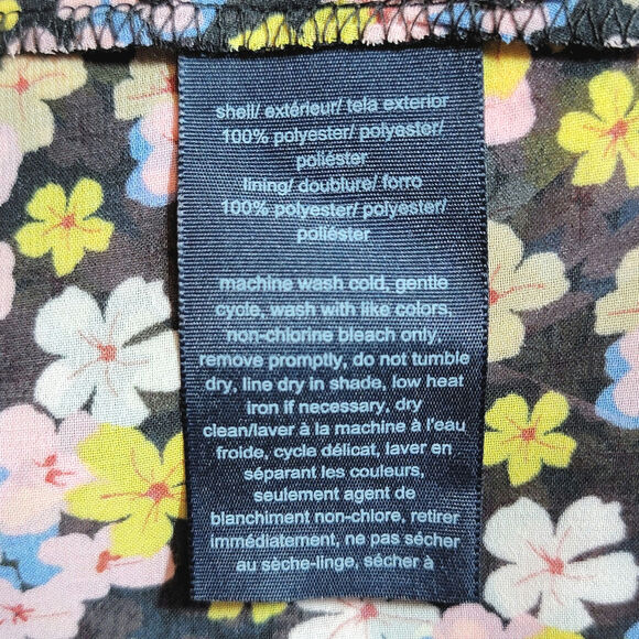 Tommy Hilfiger Sheer Bon Sorbonne Floral Hanky Hem Dress Midi Maxi Pink Black XS - Picture 15 of 16